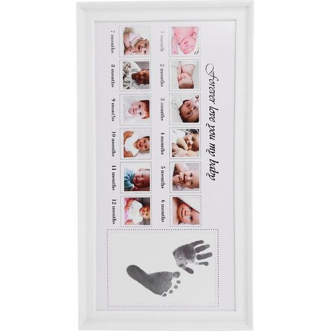 Cadre photo SUPVOX pour empreinte de pied de bébé fille (1/5)