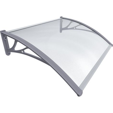 VOUNOT Marquesinas Exterior para Puertas y Ventanas Tejadillo de Protección, 100 x 80 cm