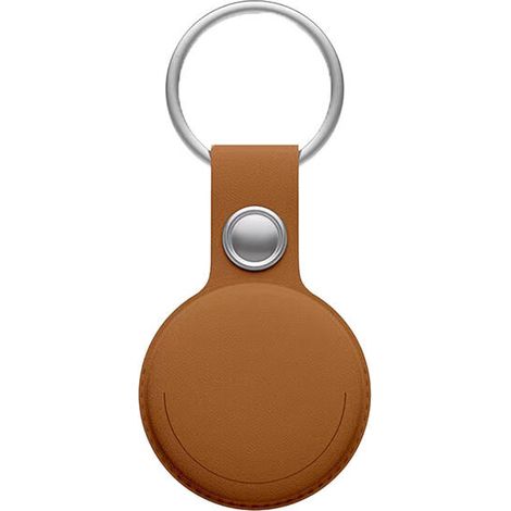 Localizador Leotec Mitag LETAG01M compatible con Apple/ Incluye Llavero/ Marrón (1/2)