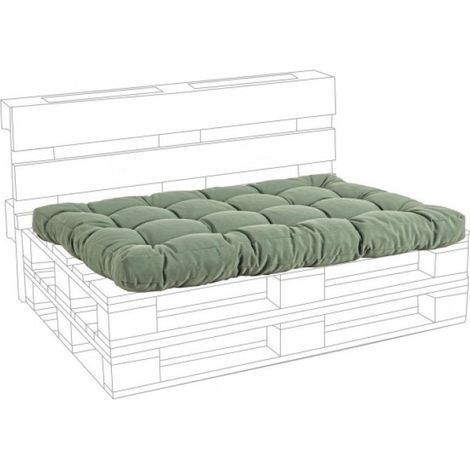 Coussin de siège en tissu poly cactus 120x80x10 (1/2)