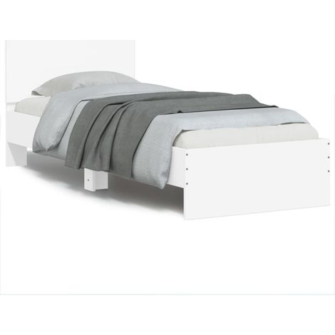 Maison Exclusive - Giroletto con Testiera Bianco 75x190 cm in Legno Multistrato