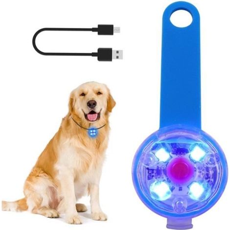 Pendentif Lumineux - Chien - Rechargeable USB - Autonomie 5h - Imperméable - 3 Modes (1/4)