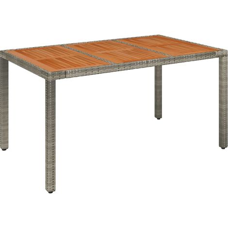 Maison Exclusive - Gartentisch mit Holzplatte Grau 150x90x75 cm P