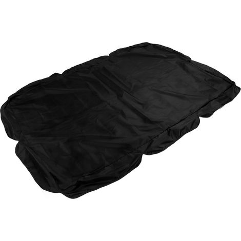 Auvent pour balancelle de jardin, en tissu Oxford argenté, housse imperméable pour balancelle de jardin, accessoire de protection solaire, noir (1/5)