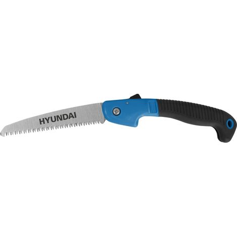 Hyundai 58160 segaccio pieghevole per legno con lama in acciaio e pulsante di sicurezza (1/4)