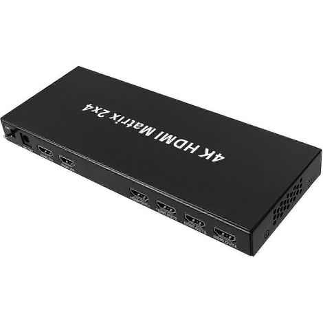 MT4324 Matrice HDMI 2 entrées, 4 sorties, répartiteur vidéo haute définition 4K 30 Hz, prise standard britannique (1/5)