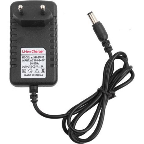 21V/1A Lithium-Ladeadapter – Dicker Kupferkern – 5,5 x 2,5 mm Anschluss – EU-Stecker für schnelles und sicheres Laden (1/5)