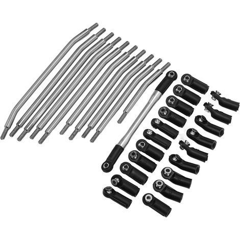 Biellette de direction en acier inoxydable antirouille et résistante à l'abrasion, indéformable, pour Axial SCX10 90046 90047 (1/5)