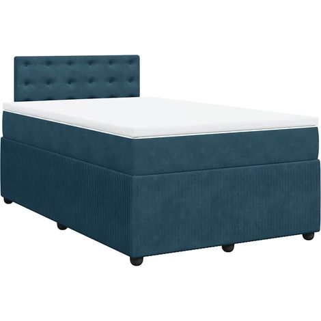 Maison Exclusive - Boxspringbett mit Matratze Blau 120x200 cm Sam