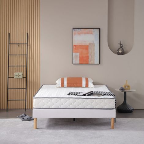 Lot de 2 Matelas 80x190 - Hauteur 18 Cm - Soutien Ferme - Mousse Haute Résilence HR 30 Kg/m3 - - Rêve Doux 80 190 (1/2)