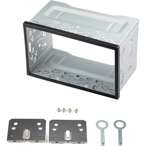 Cadre de montage universel pour autoradio 2 DIN, support métallique, kit d'installation pour autoradio double DIN, lecteur DVD de voiture, GPS.