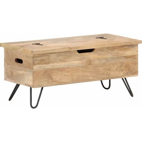 289635 vidaXL Chest 90x40x45 cm Solid Mango Wood (1/5)