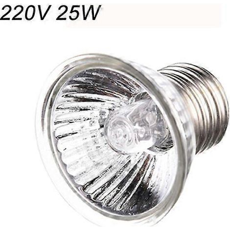 Lampe solaire chauffante pour tortues, lézards et animaux domestiques (25 W, 50 W, 75 W, 100 W), culot E27, idéale pour caméléons, serpents et reptiles (UVA + UVB). (1/5)