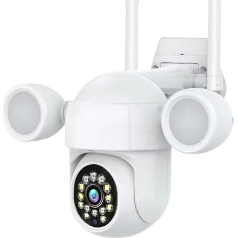TRADE SHOP - Telecamera Ptz Wifi 4k Hdr Di Sicurezza Videosorveglianza Intelligente Visione Notturna -