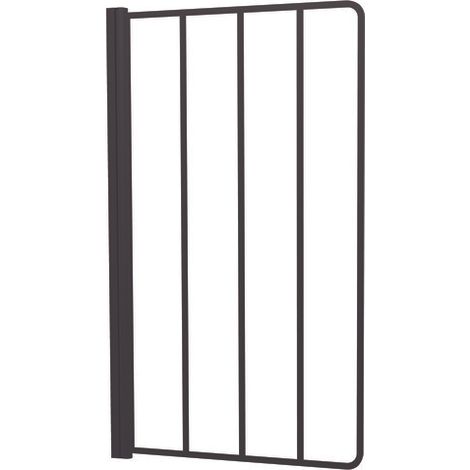 ONDEE ZEN - Pare-baignoire VERIA - Paroi 80x140x0,5cm - Verre trempé - Finitions noir mat (1/3)