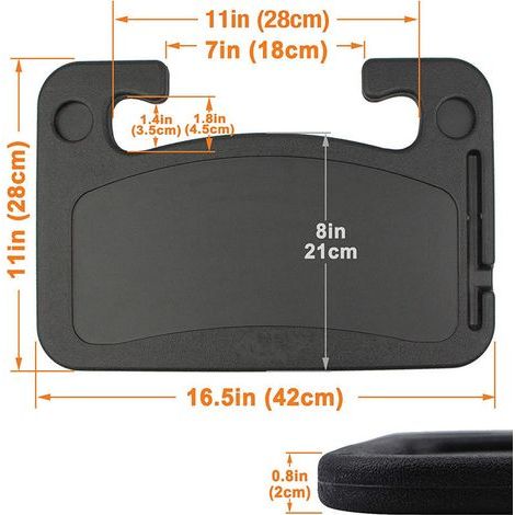 Autolenkradhalterung, Auto-Tablet, Autositzhalterung, Lenkrad-Tablet (schwarz) (1/5)