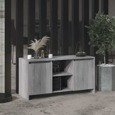 vidaXL TV Cabinet Grey Sonoma 102x37,5x52,5 cm Engineered Wood (1/5)