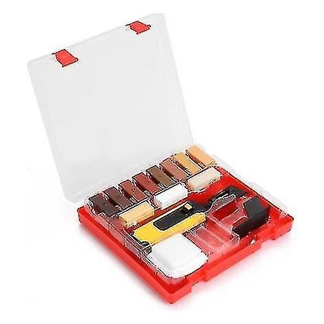 Kit de réparation pour stratifié, système de cire, sol, plan de travail, boîtier robuste, éclats, rayures, ensemble d'outils de réparation (1/5)