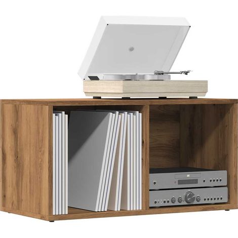 Caja de almacenaje madera ingeniería roble artisan 69,5x34x36cm vidaXL