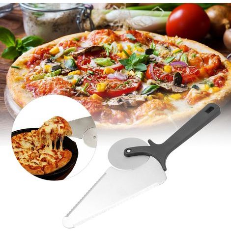 Professionelles, multifunktionales Gebäck- und Pizzarad aus Edelstahl mit Spatelfunktion (1/5)