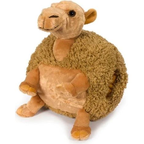 Almohada con forma de camello y calentador de manos de peluche