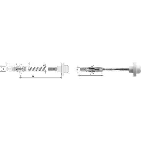 Tige de fixation pour lavabo KPL-2 pièces 12/8100 mm - KOL 12UM-2SZ (1/2)