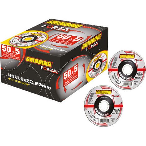 Disco para hierro 115x1,6 mm Forza CF50+5 – corte resistente para metal – Forza