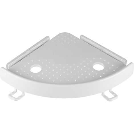 Support de crochet d'angle multifonction pour salle de bain et cuisine en ABS avec ventouse en PVC (1/5)