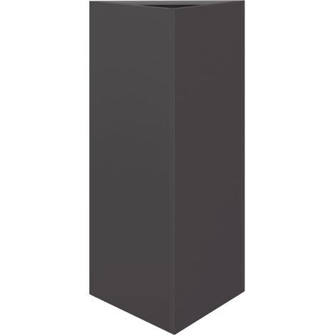Maison Exclusive - Pflanzkübel Schwarz Dreieckig 40x34,5x75 cm St