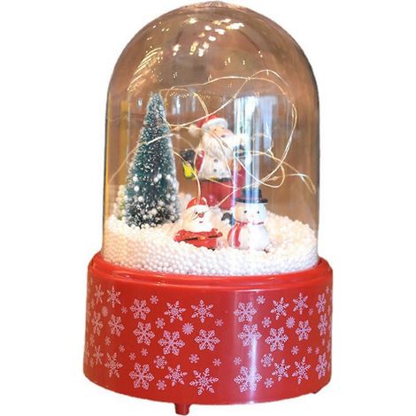 Sapin de Noël LED 8 Musique Lumineux Ornement Cadeau Anniversaire Fille Guirlande Lumineuse Décor Festif (1/4)