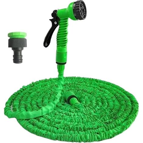 Gartenschlauch, einziehbarer Magic Hose, Hochdruck-Wassersprühfunktion für die Autowäsche, Bewässerungszubehör für Haus und Garten (1/4)