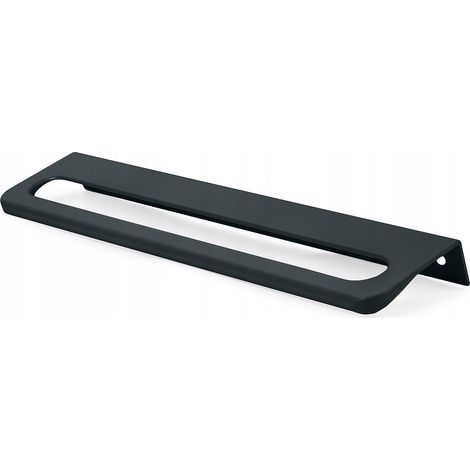 Tirador de mueble con borde negro de 320/340 mm, ligero y duradero para armarios UA08 (1/5)