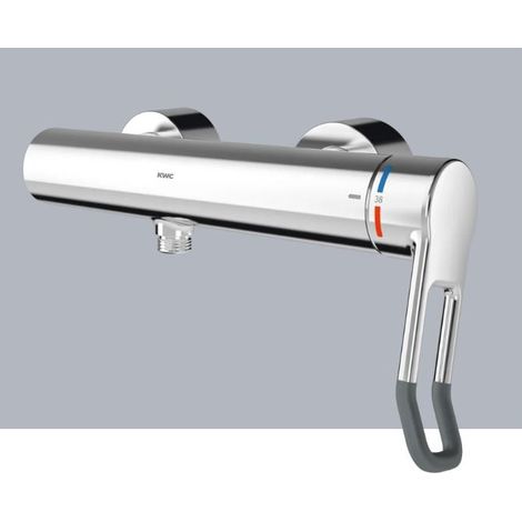 KWC AR Mitigeur thermostatique mural, F4, EHM, pour douche à main, levier 118 mm