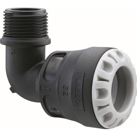 PLASSON ACCESORIOS TUBERIA PRESION codo mixto 90°r.macho s1 321 108500032010