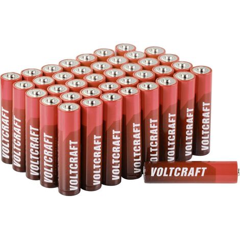 Pile LR3 (AAA) VOLTCRAFT Industrial LR03 alcaline(s) 1300 mAh 1.5 V 40 pc(s) Y444022 (1/4)
