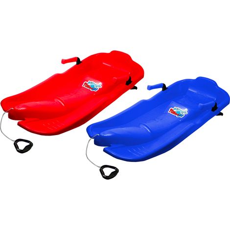 Bob Slittino da Neve 86x43x17 cm 1 Posto Turbo Jet Rosso o Blu
