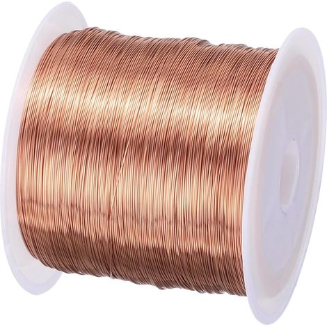 Fil de Cuivre Émaillé de 0,25 mm, 210 m/689 ft, 100 g, Fil de Bobinage Magnétique Émaillé pour Transformateurs et Inducteurs (1/5)