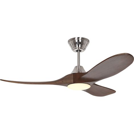 DC Ceiling Fan Eco Genuino Chrome / Walnut 122 LED