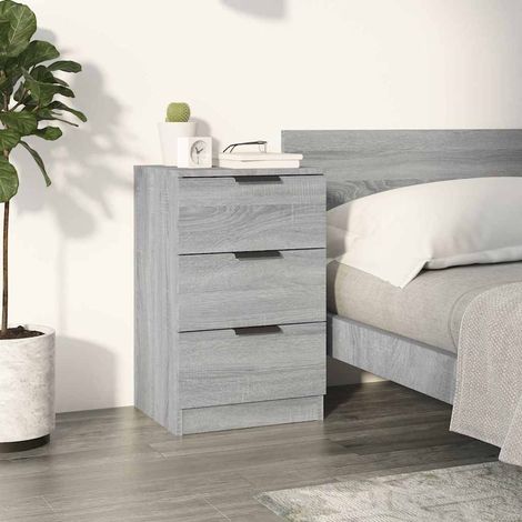 vidaXL Bedside Cabinet Grey Sonoma 40x36x65 cm (1/5)