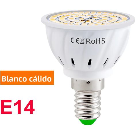 Ampoule LED spot de plafond 220 V, blanc chaud, 48 LED E14, lampe à économie d'énergie (1/5)