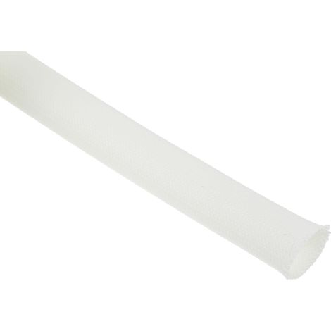 Gaine Tressée 12mm RS PRO, Naturel en Fibre de verre, 5m ( Prix pour sachet de 5 Mètres ) (1/2)