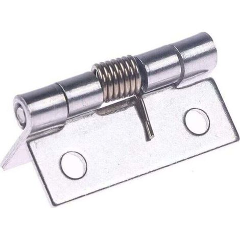 Charnières pour portes d'armoires 1 pièces 2 pouces de Long en acier inoxydable charnière à fermeture automatique coin ressort tirer porte charnière meubles armoire réparation matériel fournitures (1/4)