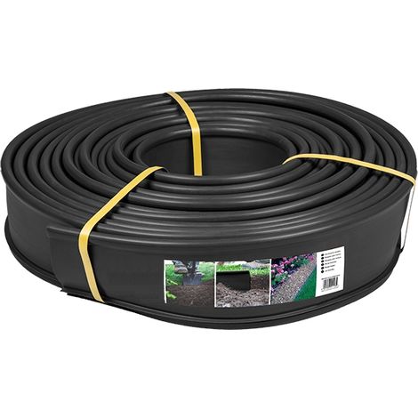 Borde de jardín negro - 12,5 cm x 18 metros (1/2)