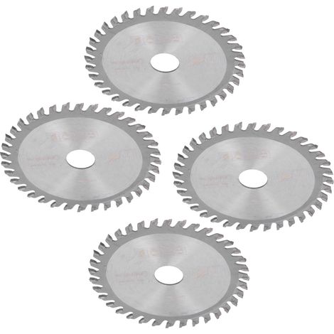 Kit de 4 lames de scie circulaire en carbure cémenté, 36 dents, pour la coupe du bois et du plastique (1/5)