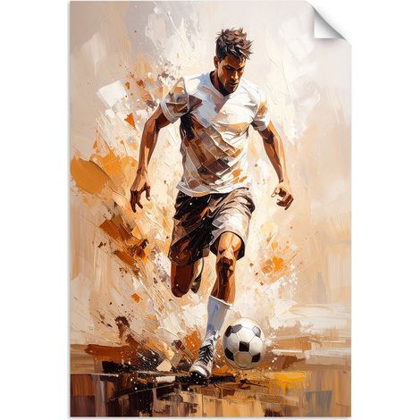 Selbstklebendes Poster – Wandsticker Fußballer 20x30 cm (1/3)