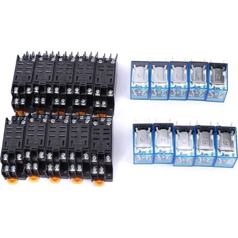 Lot de 10 relais 8 broches avec bobine, composant électronique de haute qualité LY2NJ 24 V CC (1/5)