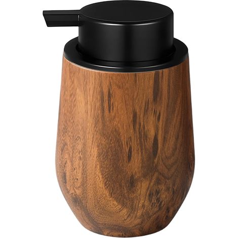 Distributeur de savon pour les mains (marron) créatif, ensemble de décoration de salle de bain, machine à mousser le savon pour acier inoxydable, indispensables pour la maison de campagne (1/5)