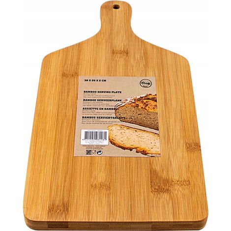TAGLIERE IN BAMBÙ VASSOIO IN LEGNO PER PORTARE PIATTI (1/2)