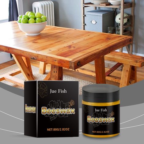 Bienenwachs zur Holzpflege und -politur, zur Aufarbeitung und zum Glanz von Holzmöbeln, Wachs zum Polieren und zur Pflege im Haushalt – 80 g -- BIEMMEDUE (1/5)