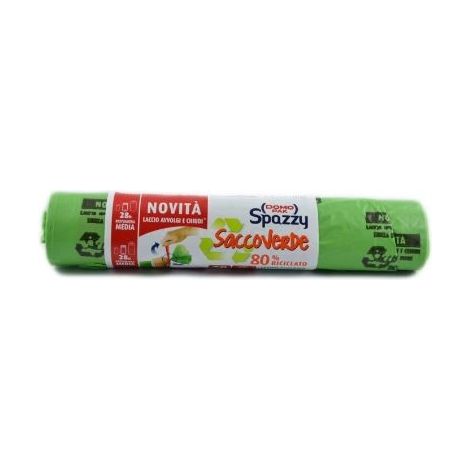 SACCO VERDE 28LT 48X58 CON LEGACCI